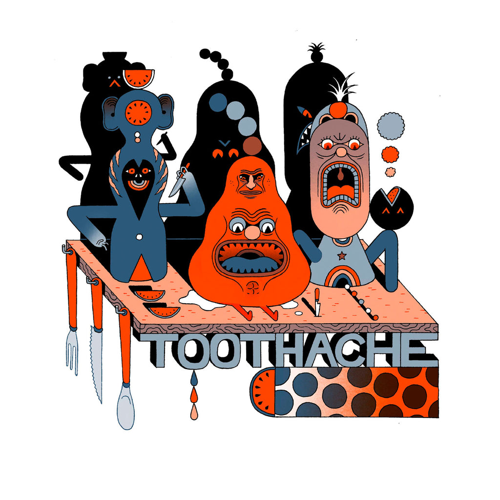 TOOTHACHE 02 x KENSAUSAGE LONG SLEEVE UNISEX T-SHIRT